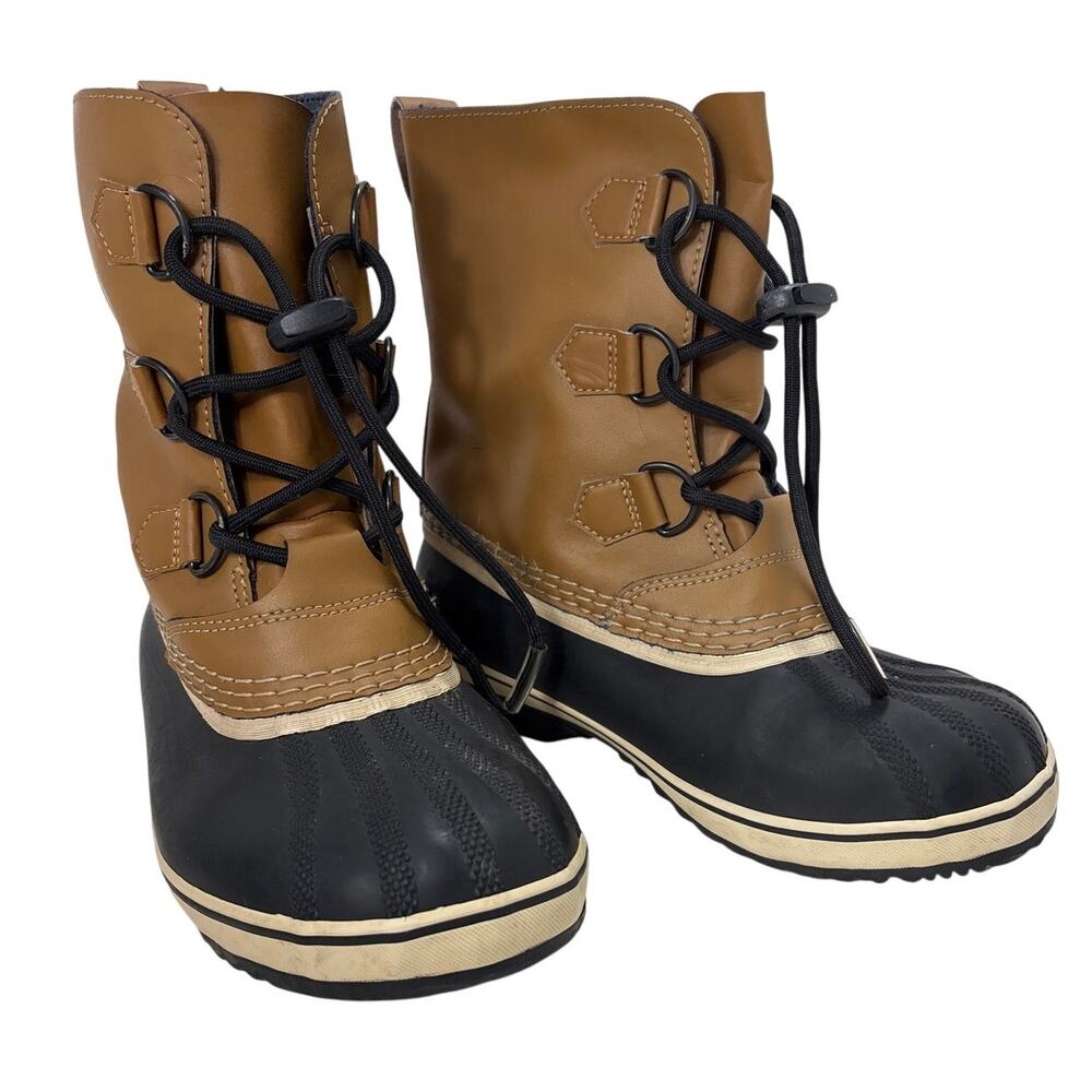Sorel Yoot Pac NY1963 Youth 4 Waterproof Duck Snow Boots Rubber Leather